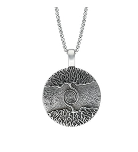 Chavin Viking Etnik Vintage Tılsım Hayat Ağacı Çelik Kolye ds72