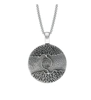 Chavin Viking Etnik Vintage Tılsım Hayat Ağacı Çelik Kolye ds72