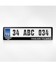 BK Gift Kişiye Özel İsimli Bentley Logolu Plakalık