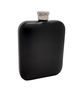 Çelik üzeri Mat Siyah 5 oz 150 ml İçki Matarası py84sy