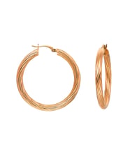 Gümüş 3 Cm Burgu Halka Küpe ES0153