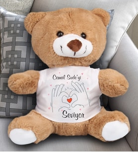 Kişiye Özel Kim Kimi Seviyor Temalı Peluş Ayıcık 23Cm 81882 81882