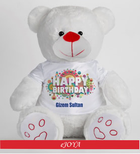 Kişiye Özel Happy Birthday Ayıcık 50Cm 81872 81872