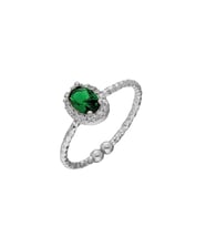 Gümüş Oval Anturaj Yüzük EG0369