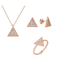 Gümüş Üçgen Set EG0433S