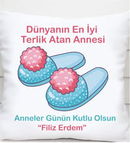 İlk Anneler Günü İsimli Kare Yastık