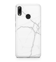 Huawei P Smart 2019 Kılıf Marble Mermer Beyaz Siyah