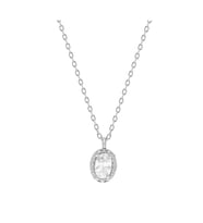 Gümüş Oval Anturaj Kolye EG0378