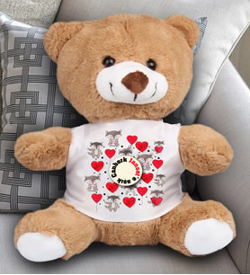 Kişiye Özel Kim Kime Aşık Temalı Peluş Ayıcık 23Cm 81883 81883