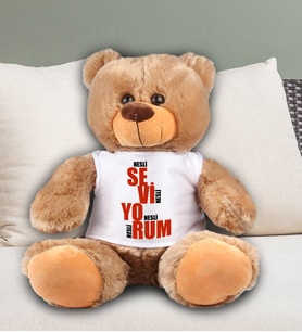Kişiye Özel SE Vİ YO RUM Temalı Peluş Ayıcık 40 Cm 81953 81953