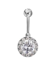 Chavin Yuvarlak Komple Taşlı Göbek Piercing dt80by