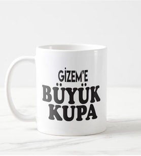 Büyük Boy Sever Tasarım Kupa