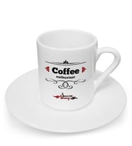 BK Gift Kişiye Özel Kahve Tutkunu Tasarımlı Türk Kahvesi Fincanı - 2