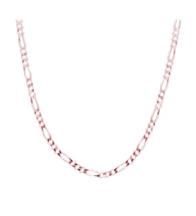 Gümüş Rose Figaro Zincir ES0098