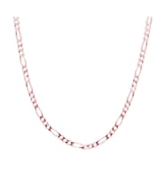 Gümüş Rose Figaro Zincir ES0098