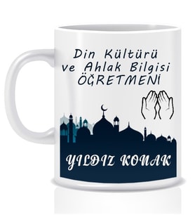 Kişiye Özel Mesleki Din Kültürü Öğretmeni Beyaz Kupa Bardak