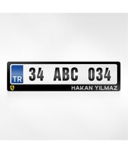 BK Gift Kişiye Özel İsimli Ferrari Logolu Plakalık