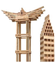 Red City Ahşap Bloklar 100 Parça- Çiçeksepeti