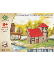 Woodcraft Ahşap Maket Villa Ev Maketi