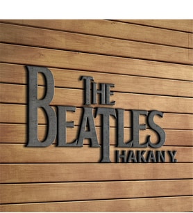 BK Gift Kişiye Özel The Beatles Ahşap Kapı & Duvar Objesi - 1