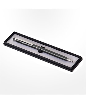 BK Gift Kişiye Özel İsimli Kutulu Lüks Füme Touchpen Kalem