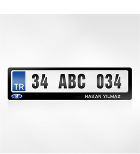 BK Gift Kişiye Özel İsimli Lada Logolu Plakalık