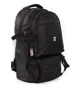 Cakard Dağcı Sırt Çantası 50 Litre 18"İnç Laptop Bölmeli - Siyah