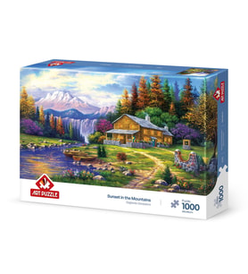 Art Puzzle Dağlarda Günbatımı 1000 Parça Puzzle