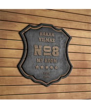 BK Gift Kişiye Özel İsimli My Room Tasarımlı Ahşap Kapı & Duvar Objesi - 3