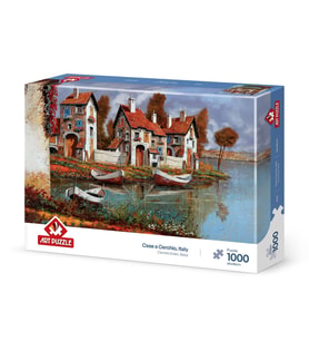 Art Puzzle Cerchıo Evleri, İtalya 1000 Parça Puzzle