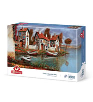 Art Puzzle Cerchıo Evleri, İtalya 1000 Parça Puzzle