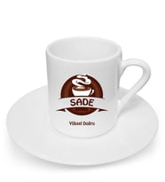 BK Gift Kişiye Özel Sade Türk Kahvesi Fincanı - 1