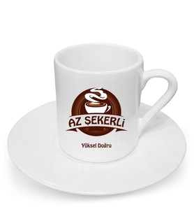 BK Gift Kişiye Özel Az Şekerli Türk Kahvesi Fincanı - 1
