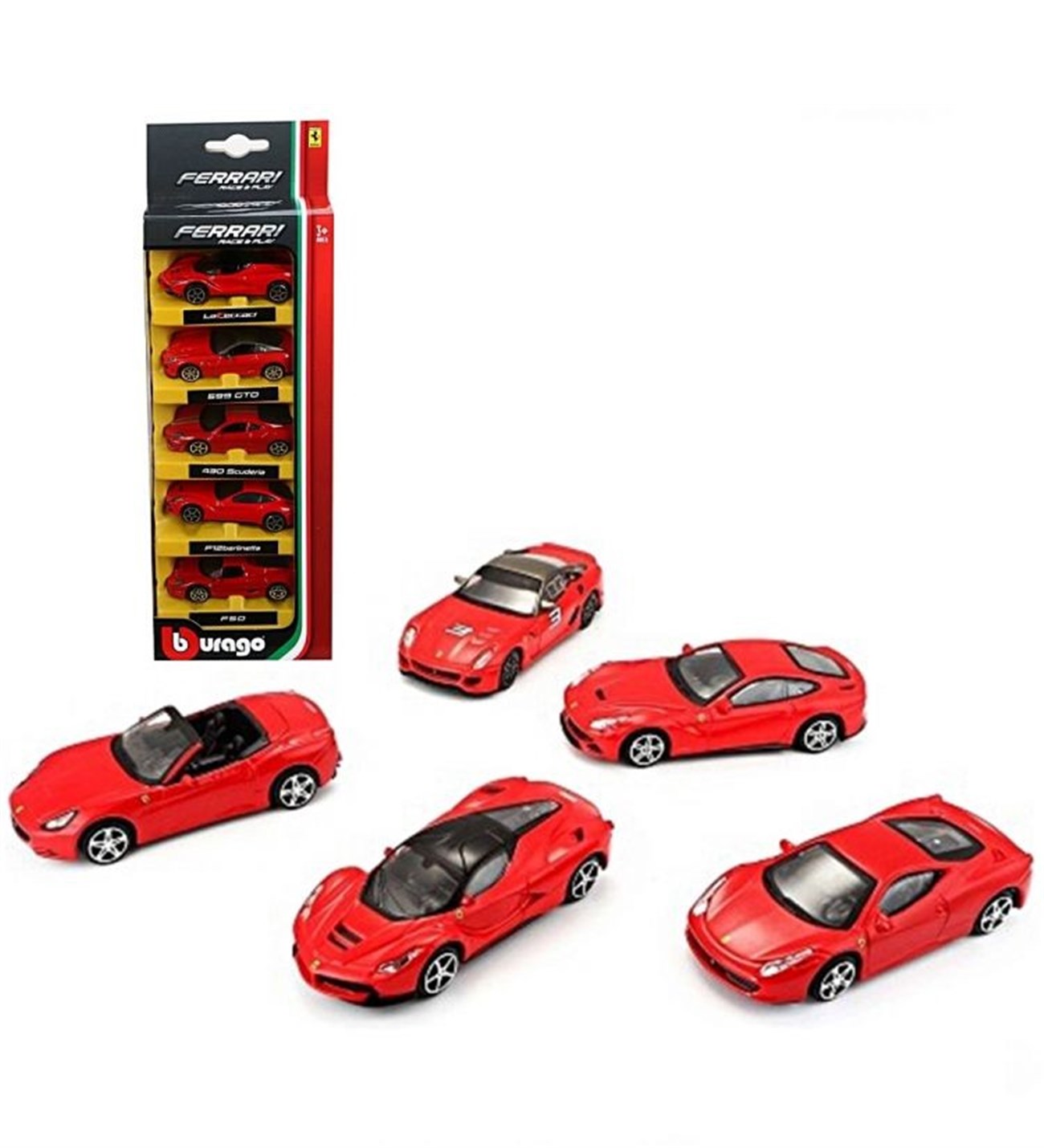 1:64 5'Li Ferrari Arabalar- Çiçeksepeti