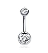 Chavin Yuvarlak Taşlı Göbek Piercing dt92