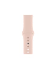 Apple Watch 44Mm Kordon Silikon Kayış Kum Pembe