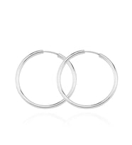 Gümüş 3,5 Cm Halka Küpe ES0090