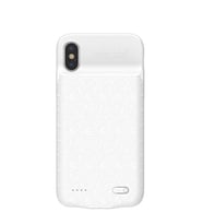 Baseus Plaid İphone X Beyaz Şarjlı Kılıf 3500Mah