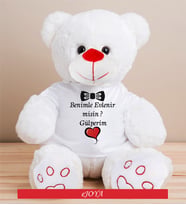 Kişiye Özel Mesajlı Sevimli Peluş Ayıcık 50Cm - 81866 81866