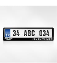 BK Gift Kişiye Özel İsimli Aston Martin Logolu Plakalık