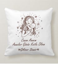 Anne Ve Bebeği İsimli Kare Yastık