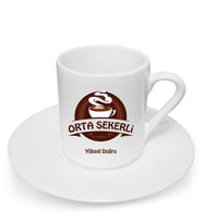 BK Gift Kişiye Özel Orta Şekerli Türk Kahvesi Fincanı - 1