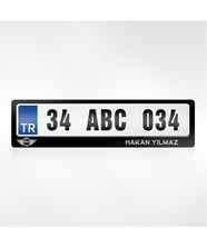 BK Gift Kişiye Özel İsimli Mini Logolu Plakalık