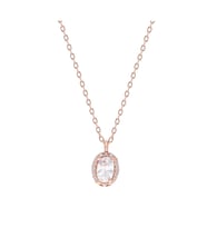 Gümüş Oval Anturaj Kolye EG0361