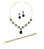 Paris Tasarım Siyah 4 Lü Su Damlası Set Ps0114