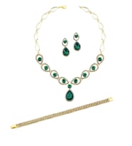 Altın Kaplama Yeşil Paris Tasarım 4 Lü Set Ps0115- Çiçeksepeti