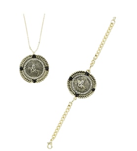 Osmanlı Tuğra Kolye Bileklik Set Ps0282