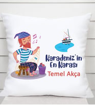 Karadeniz'in En Karası Saten Kare Yastık