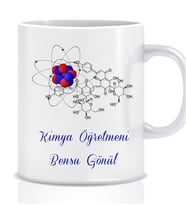 Kişiye Özel Mesleki Kimya Öğretmeni Beyaz Kupa Bardak