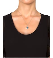 Pırlanta Topaz Kolye 0.03 Karat
